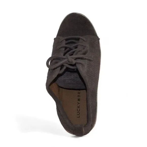 Lucky Brand‎ Lawove Suede Casual Sneakers Grey Women's 7 - Picture 9 of 11